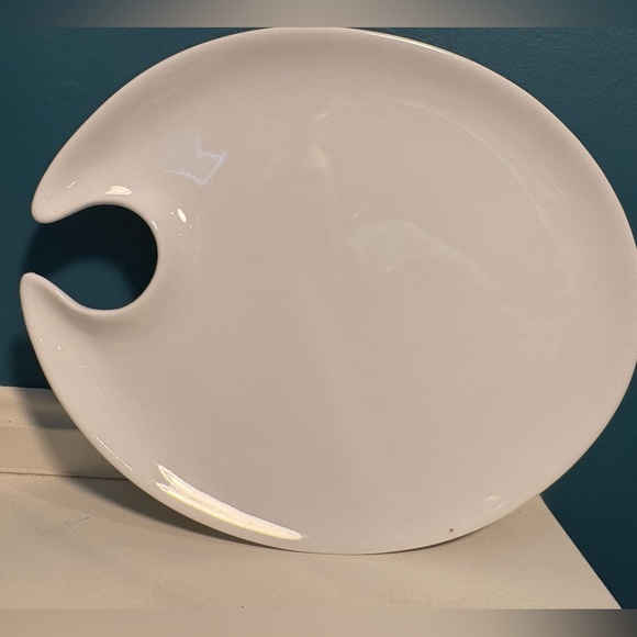 Stoneware Cocktail Plates with Glass Holder (4 Plates in Total) - Picture 3 of 8